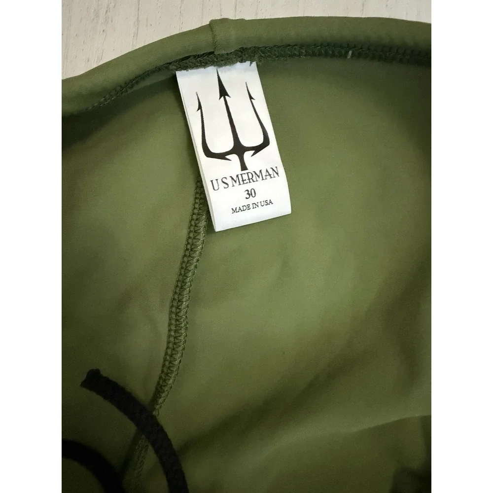 US MERMAN Men's Swim Brief Bikini Size 30 Green‎